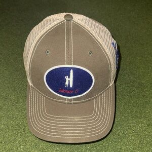 Johnnie-O Olive and Beige Trucker Hat